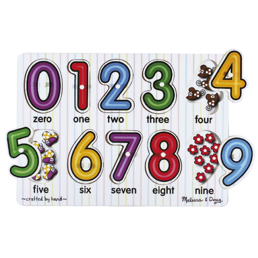 Melissa & Doug Numbers Peg Puzzle