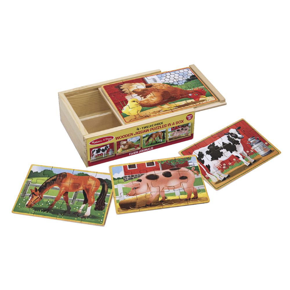 Melissa & Doug Puzzle in a Box Farm