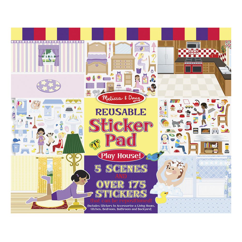melissa and doug reusable sticker pad vehicles