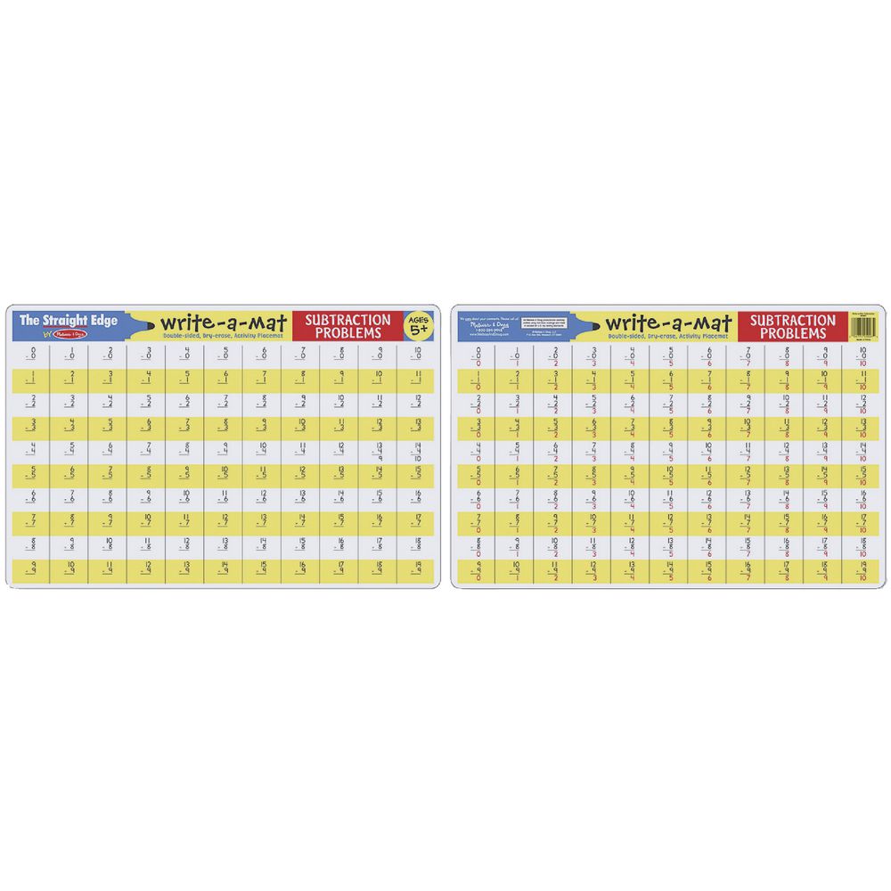 Melissa & Doug Write-A-Mat Subtraction