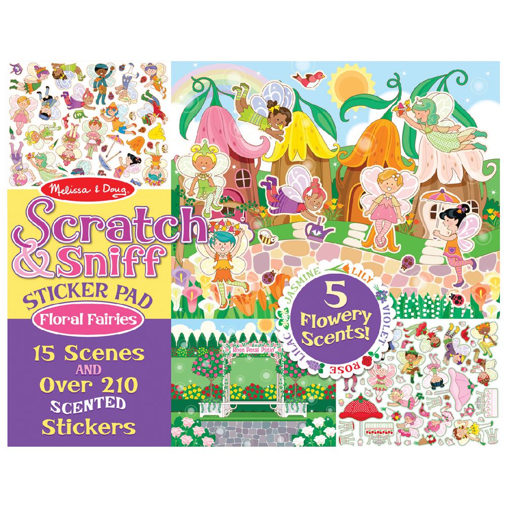 Melissa & Doug Scratch and Sniff Sticker Pad Fairies