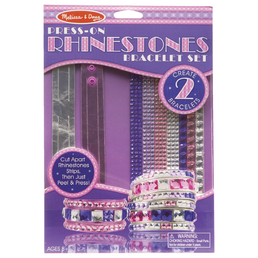 Melissa & Doug Press On Rhinestone Kit Bracelet