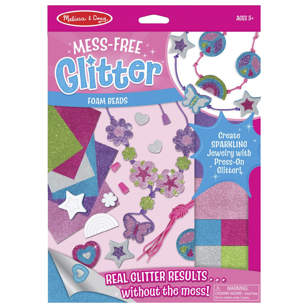 Melissa & Doug Mess-free Glitter Kit Foam Beads