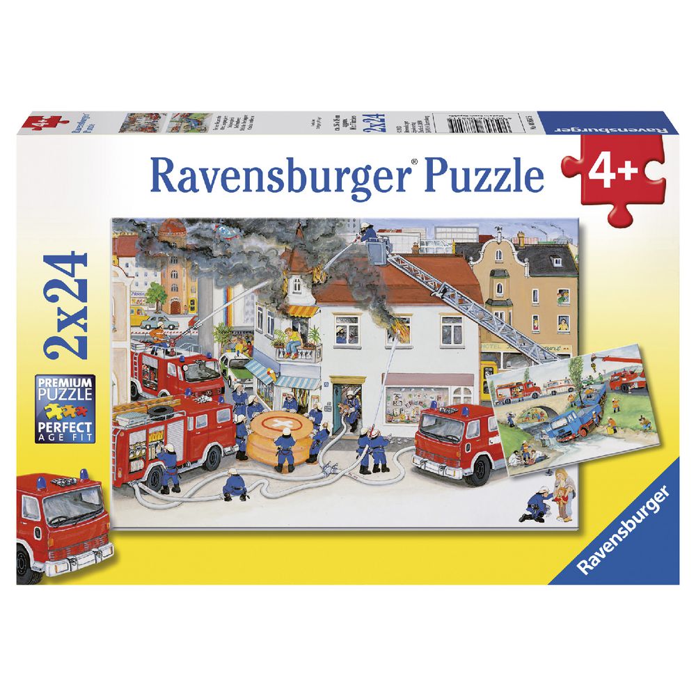Ravensburger Busy Fire Brigade Puzzle 2 Pack