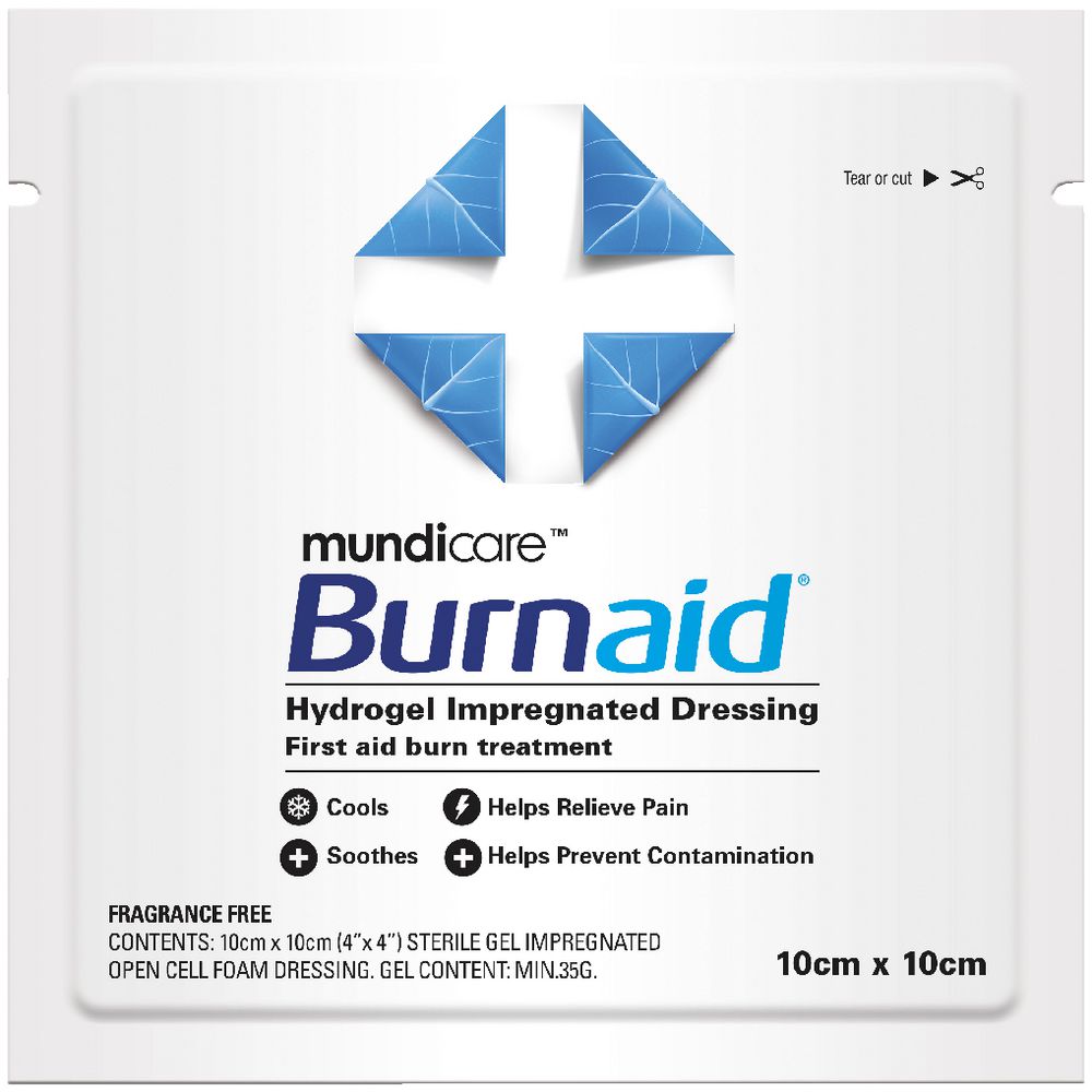 Mundicare Burnaid Dressing 10 x 10cm