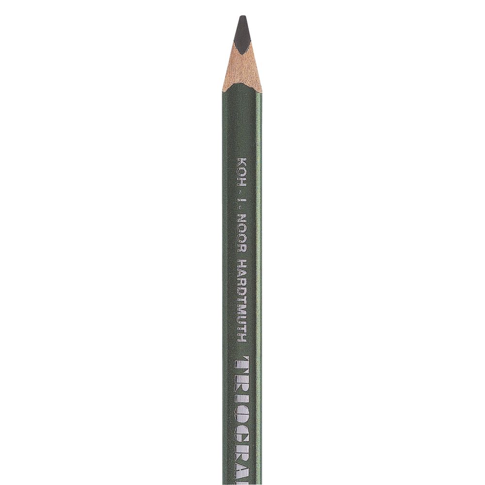 Koh-I-Noor Triograph Triangular Graphite Metallic Pencil 4B