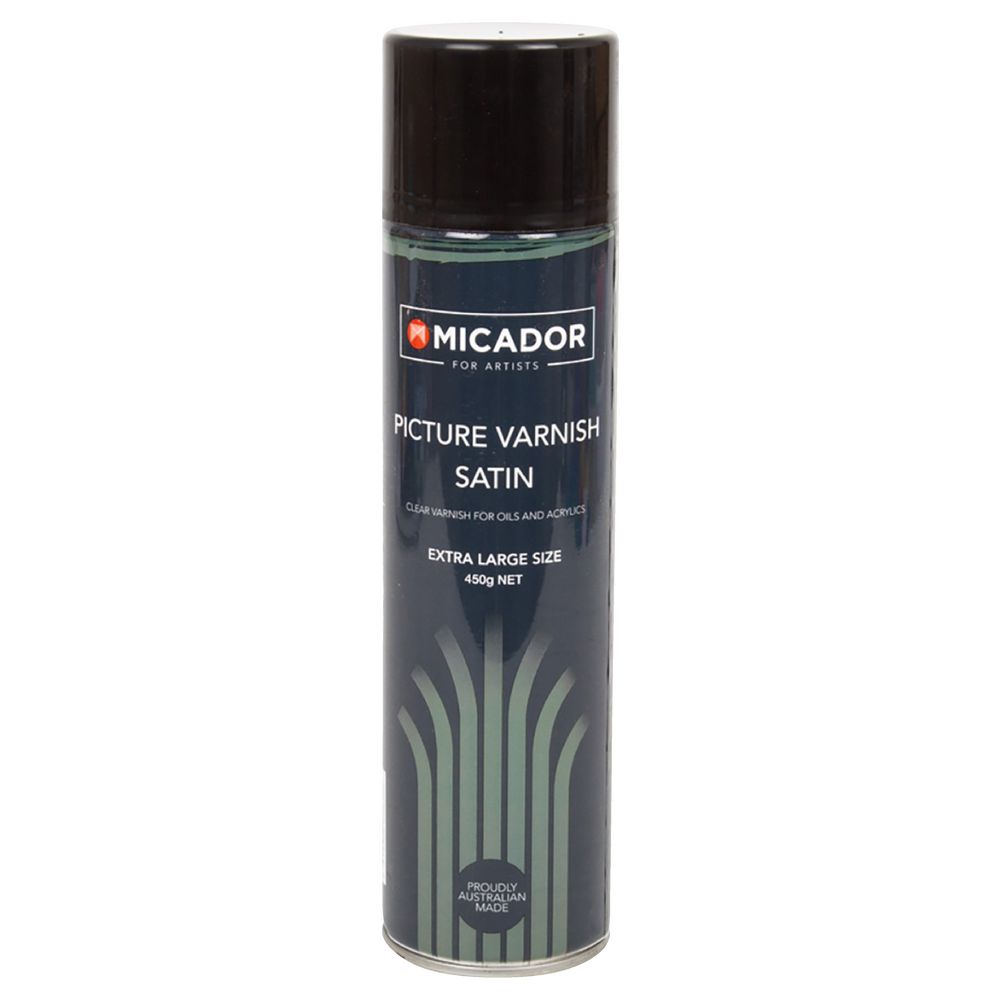 Micador for Artist Picture Varnish Satin Spray 450g