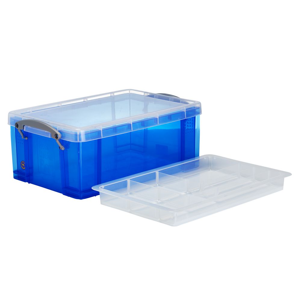Really Useful Box 9L and Tray Blue