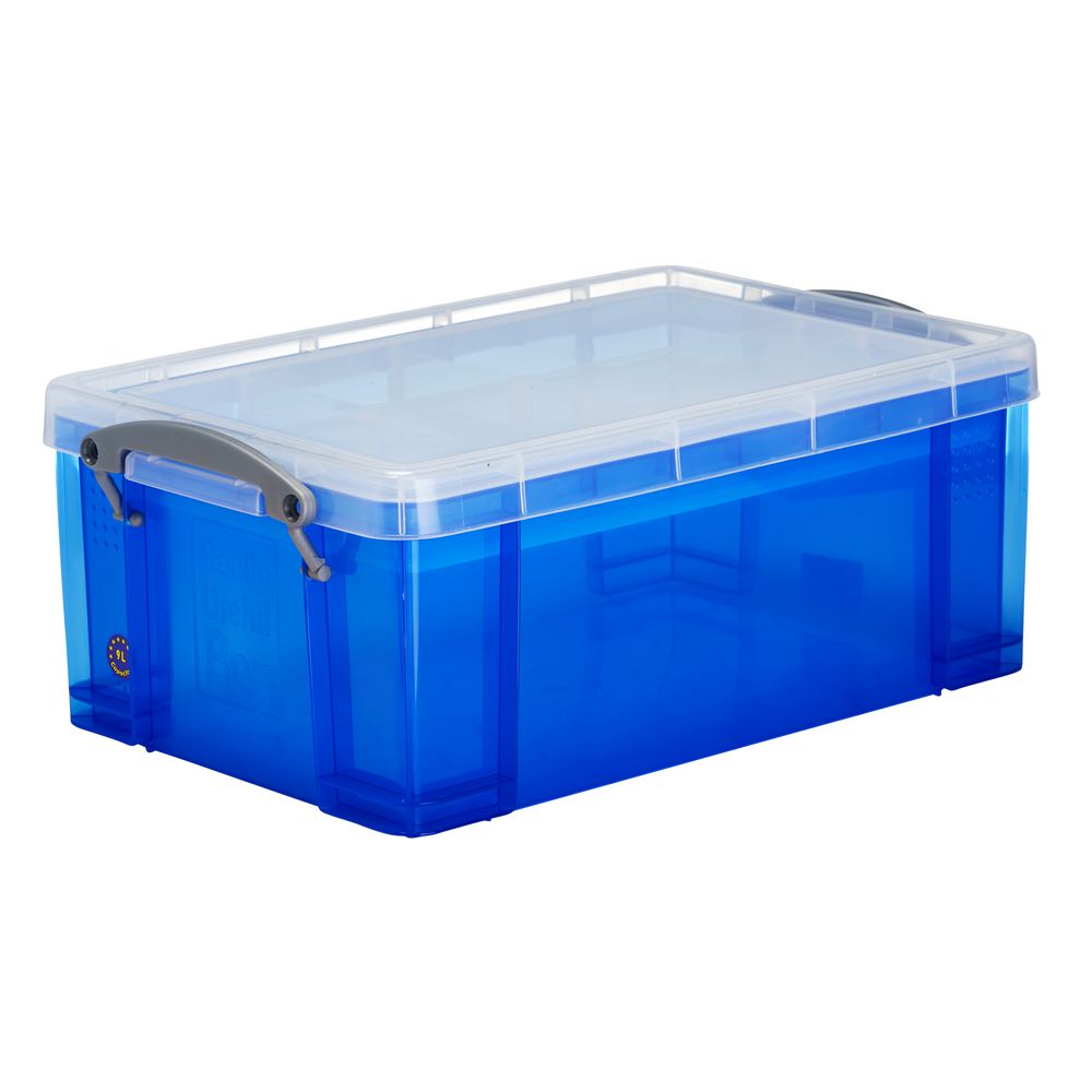 Really Useful Box 9L and Tray Blue