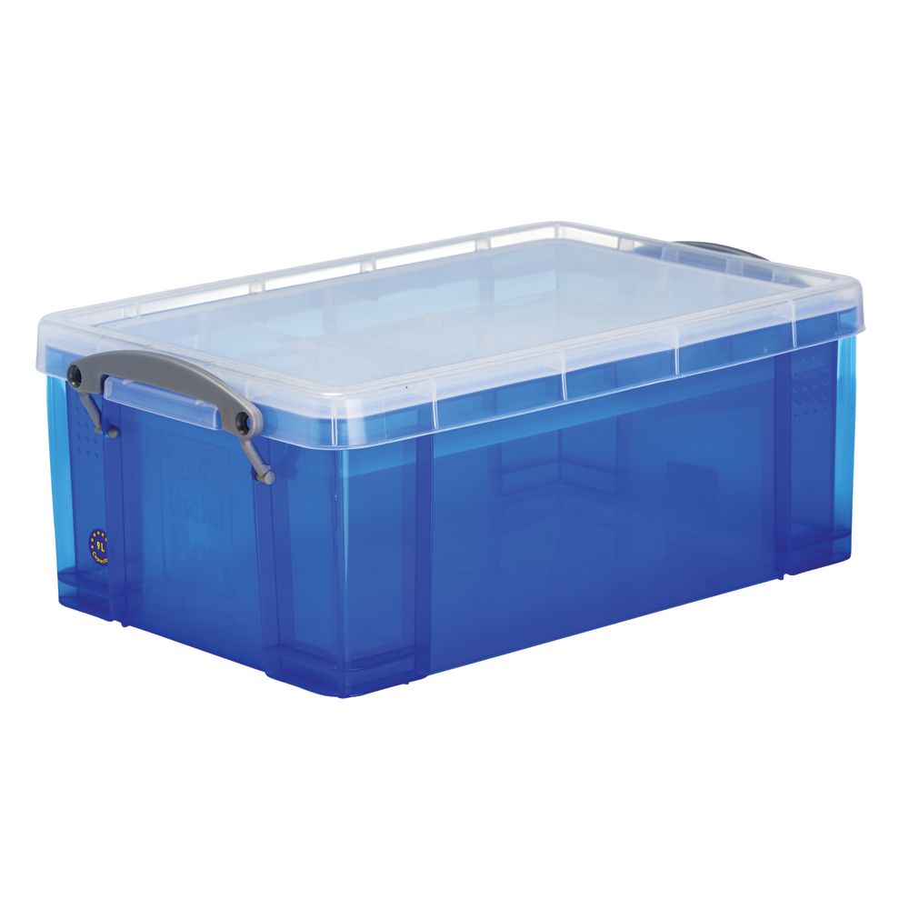 Really Useful Box 9L and Tray Blue