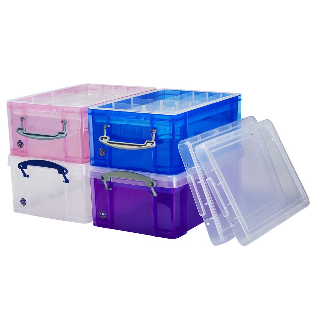 Really Useful Box 9L and Tray Purple