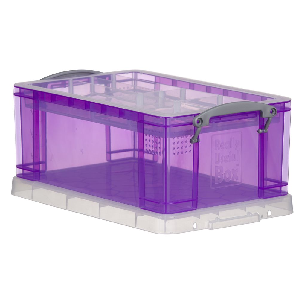 Really Useful Box 9L and Tray Purple