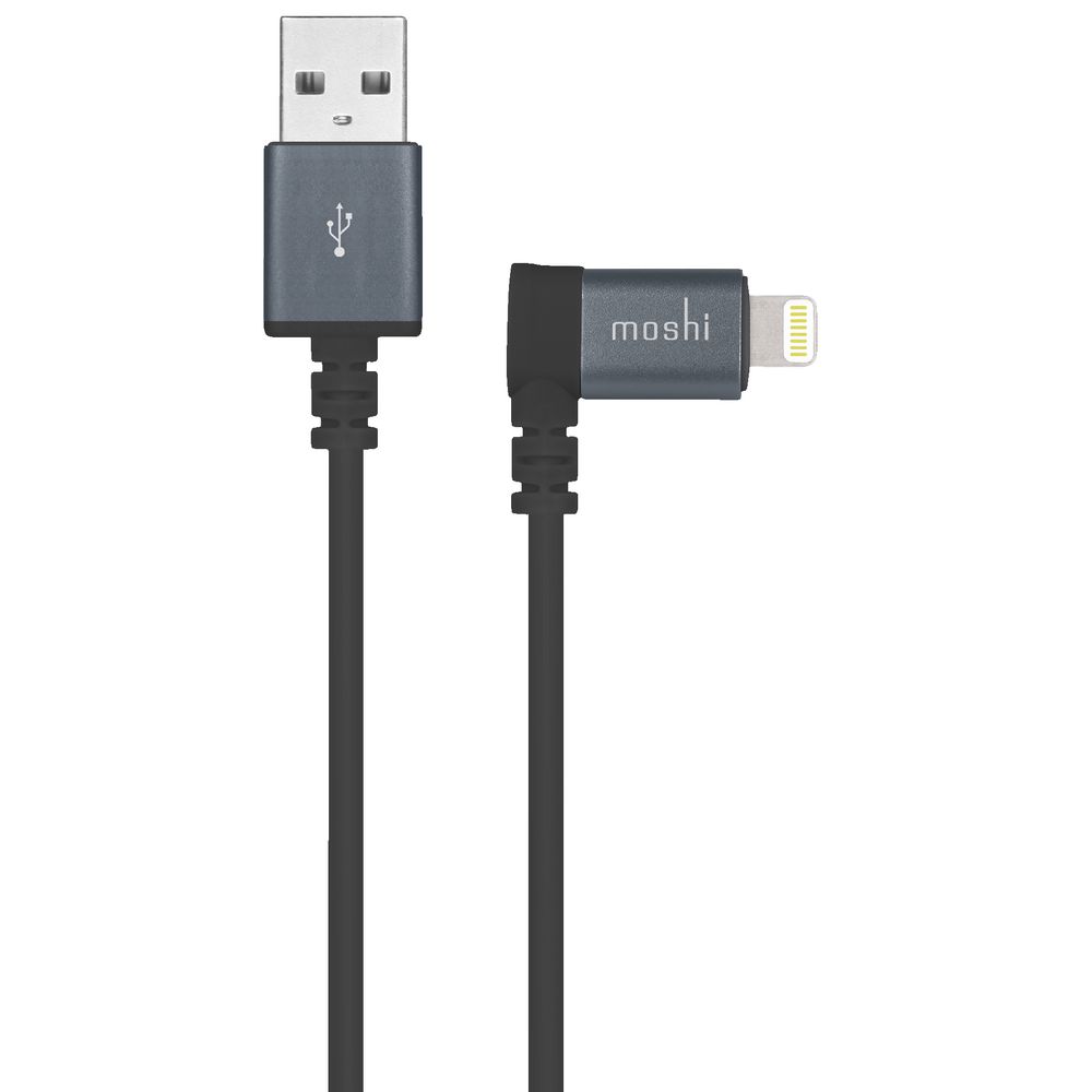 Moshi 90 Degree Lightning to USB Cable Black