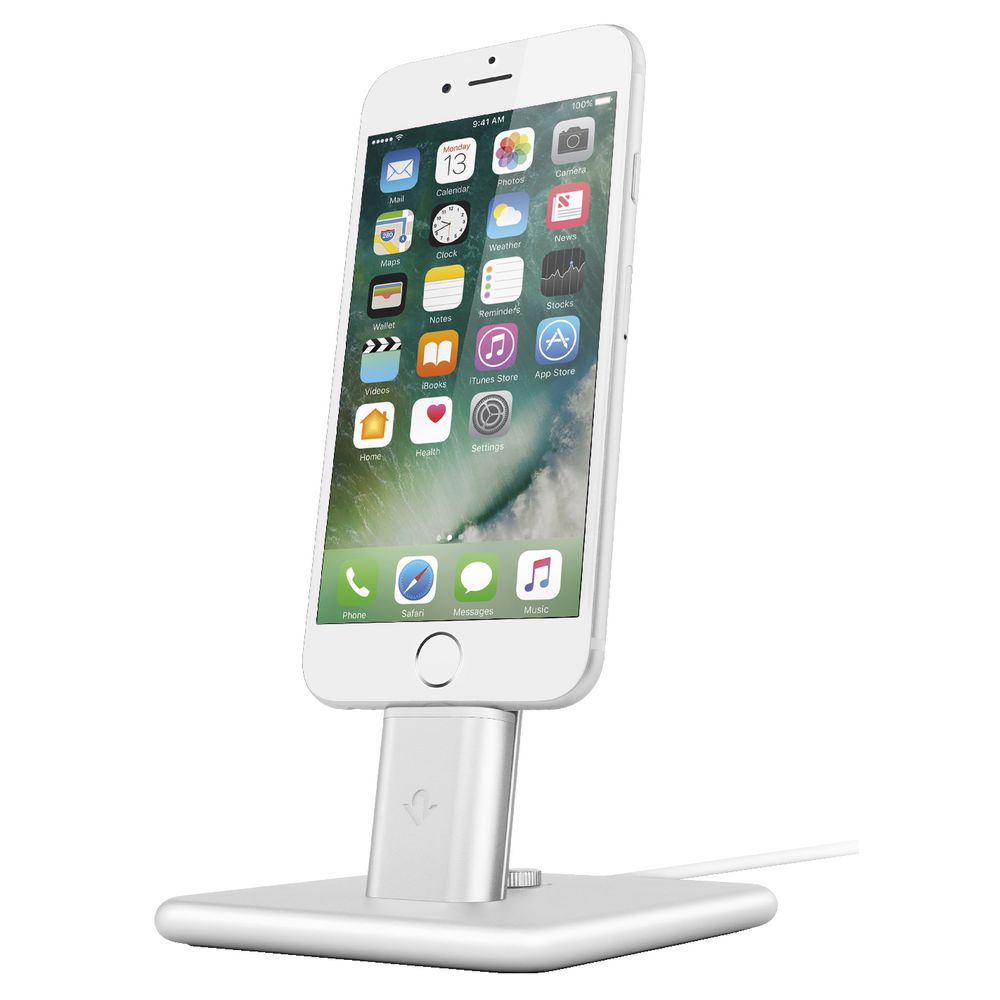 Twelve South Hi Rise 2 Deluxe Smartphone Charge Stand Silver