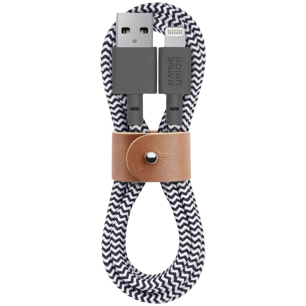 Native Union Belt Clip Lightning Cable Zebra