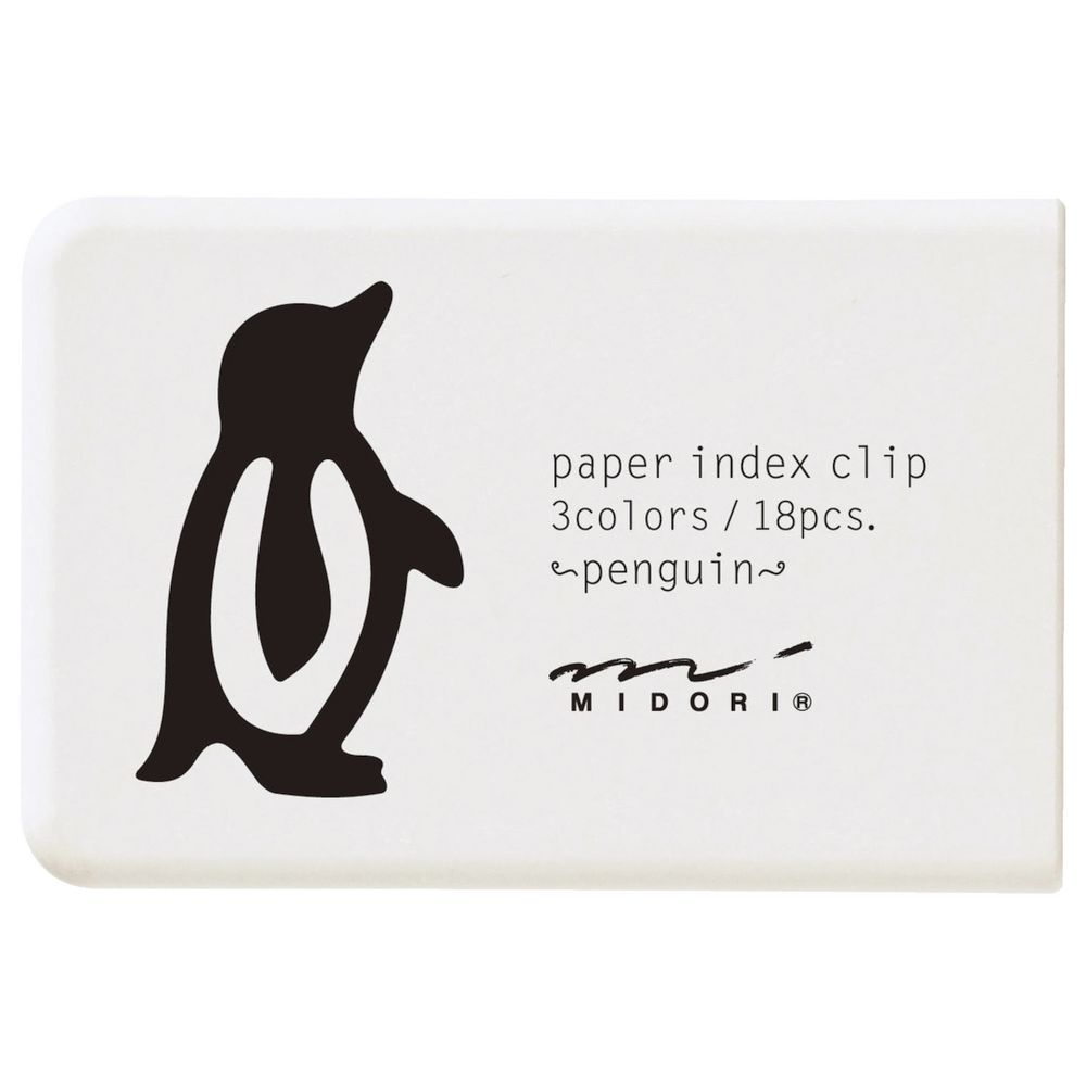 Midori Index Clips Penguin 18 Pack