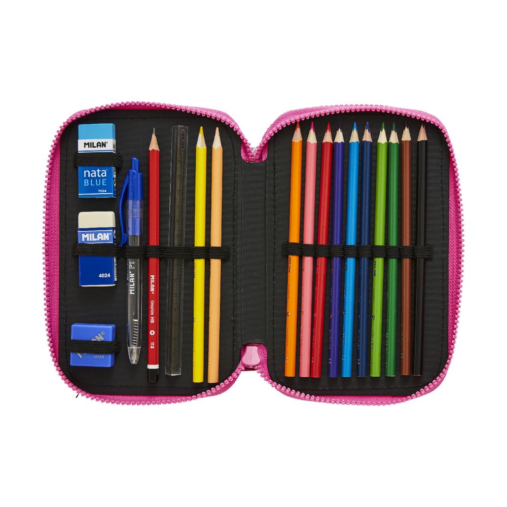Milan Double Decker Pencil Case Set Anchor Club Purple