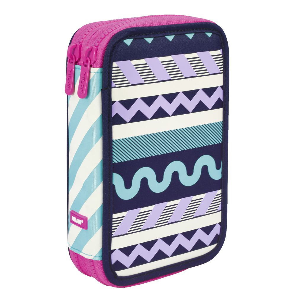 Milan Double Decker Pencil Case Set Anchor Club Purple