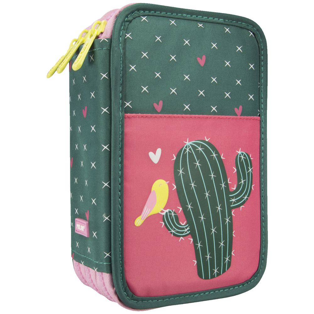 Milan Triple Decker Pencil Case Set Cactus