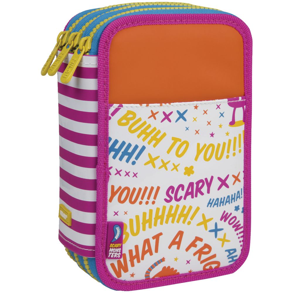 Milan Triple Decker Pencil Case Set Scary Monsters