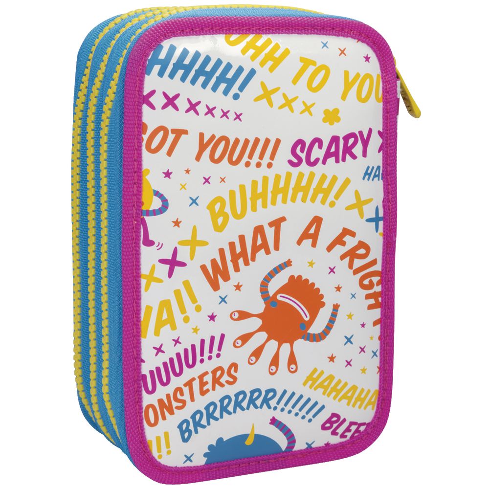 Milan Double Decker Pencil Case Set Monsters