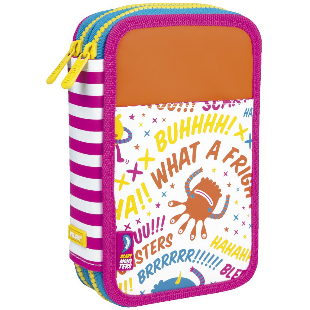 Milan Double Decker Pencil Case Set Monsters