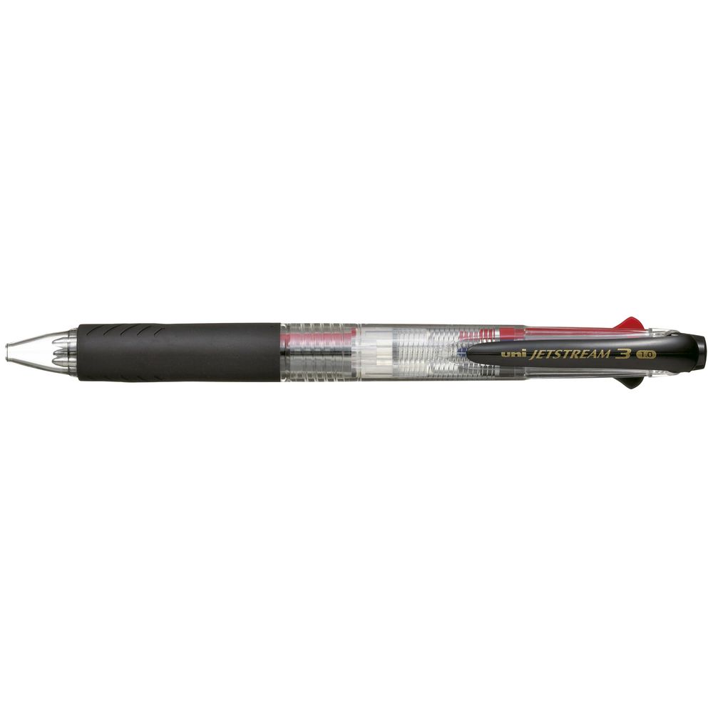 Uni Jetstream Retractable Rollerball Pen 3 Colours 1mm Clear