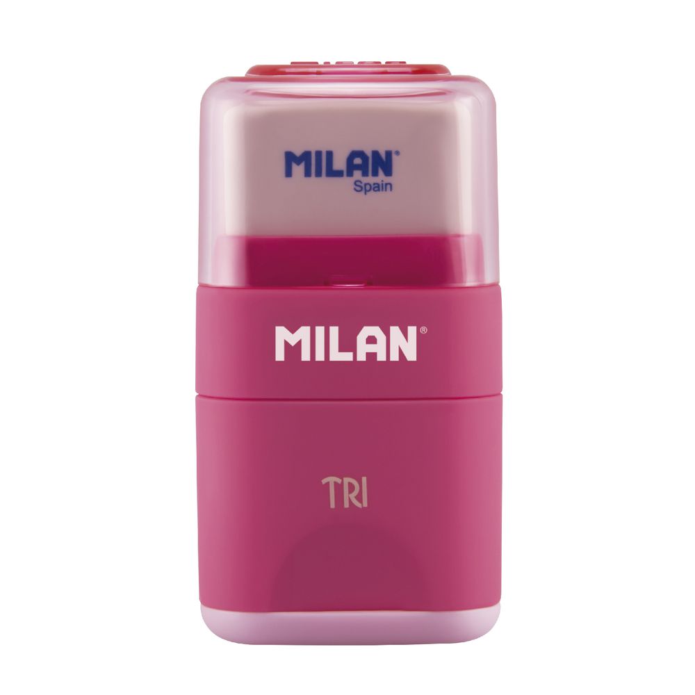 Milan Tri 1 Hole Sharpener and Eraser