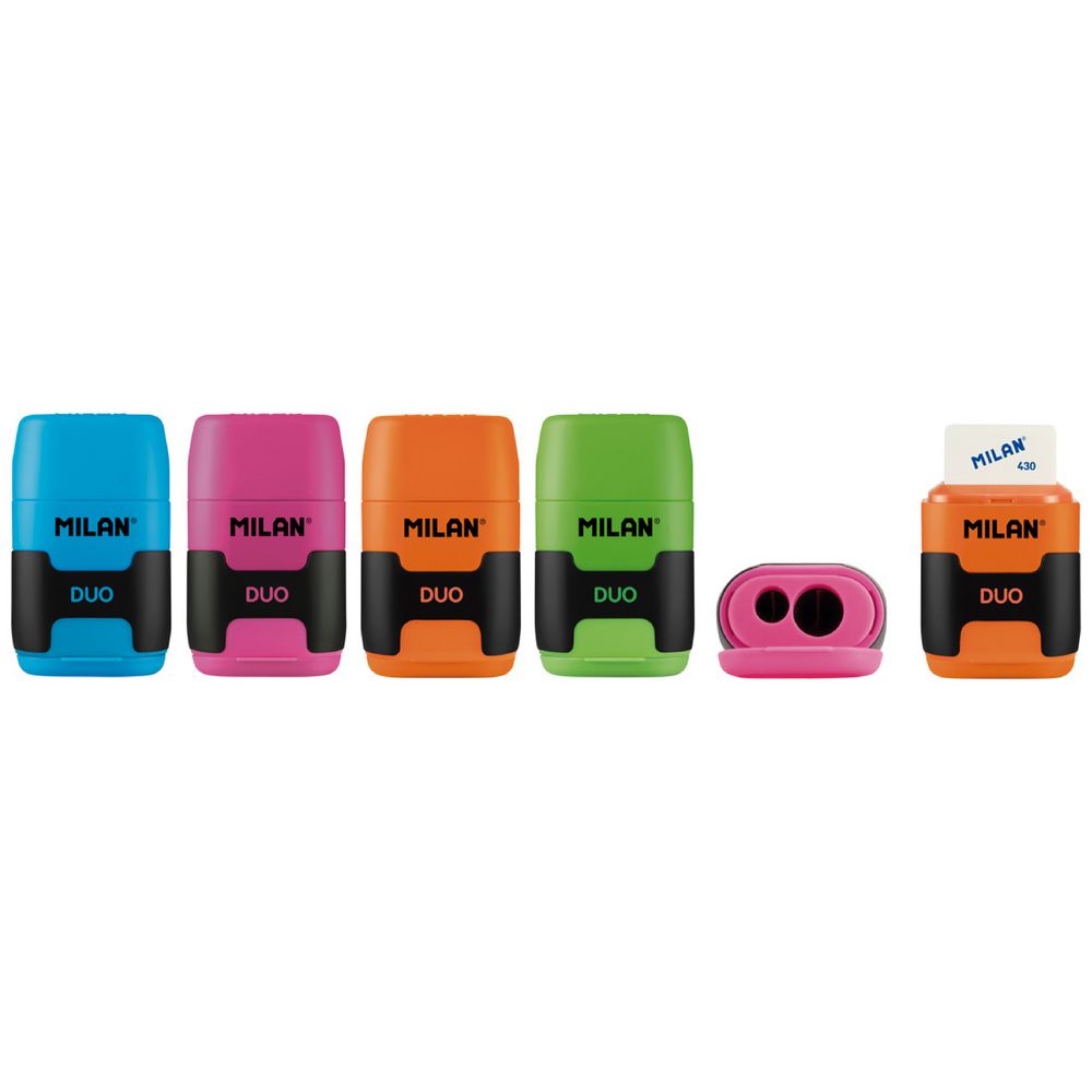 thumbnail image 2 of Maped Connect DUO 2 Hole Sharpener & Eraser Combo - Assorted Colors For Standard & Jumbo Pencils 2 of 14