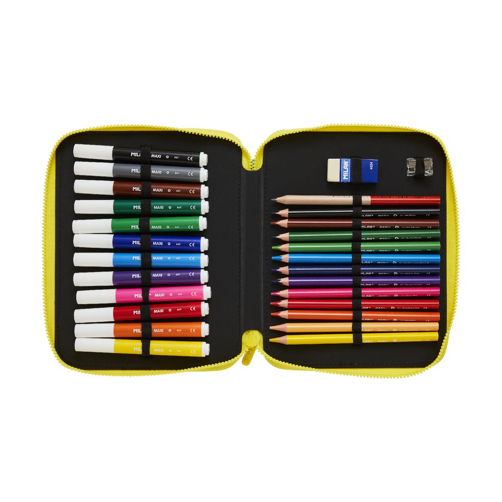 Milan Maxi Pencil Case Set Blue