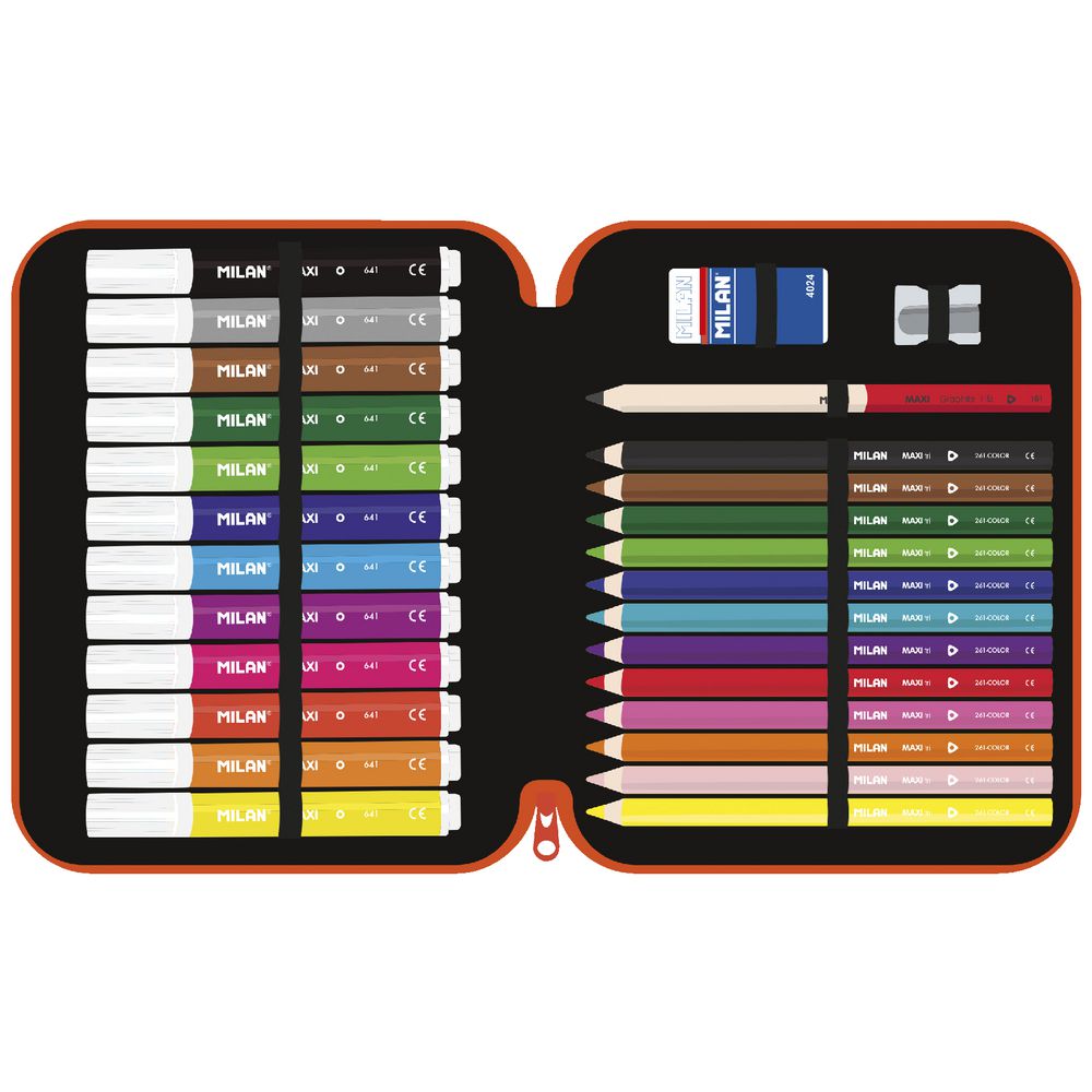 Milan Maxi Pencil Case Set Le Jardin