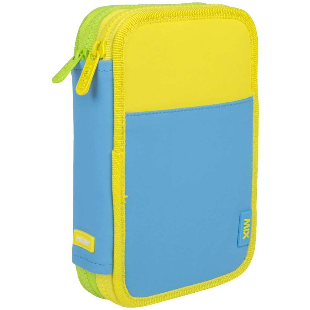 Milan Double Decker Pencil Case Set Blue