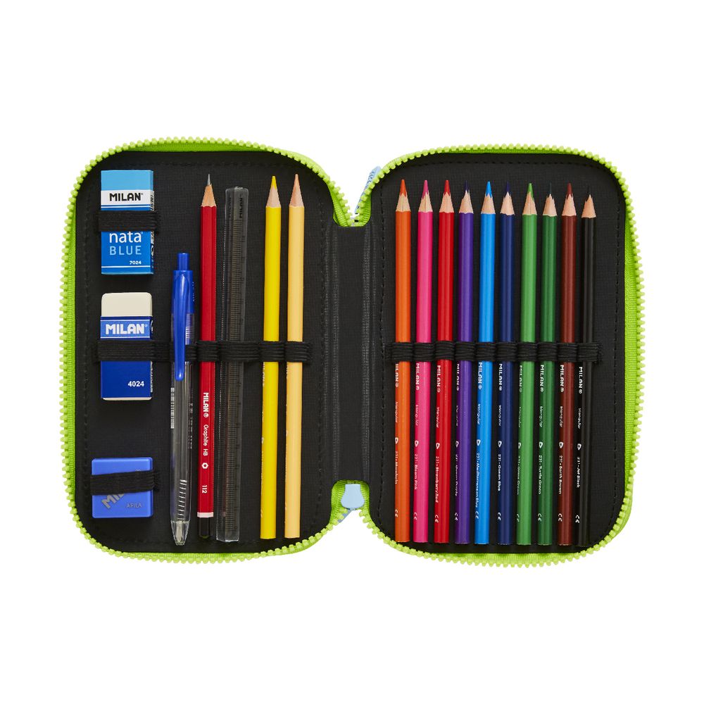 Milan Double Decker Pencil Case Set Penguins