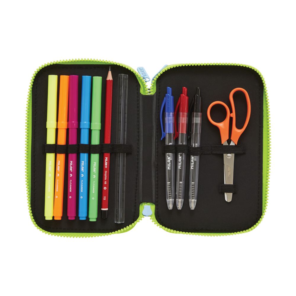 Milan Triple Decker Pencil Case Set Penguins