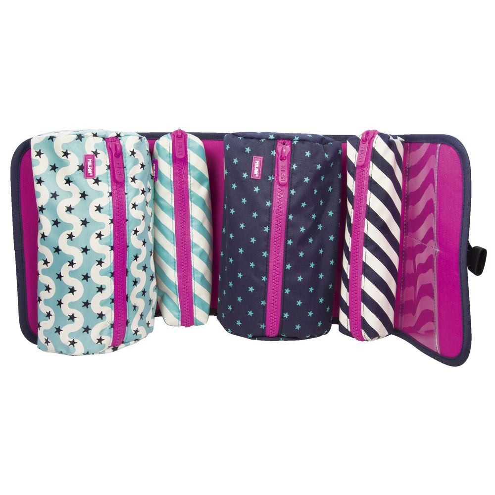 Milan Multi Pencil Case Set Anchor Club Purple