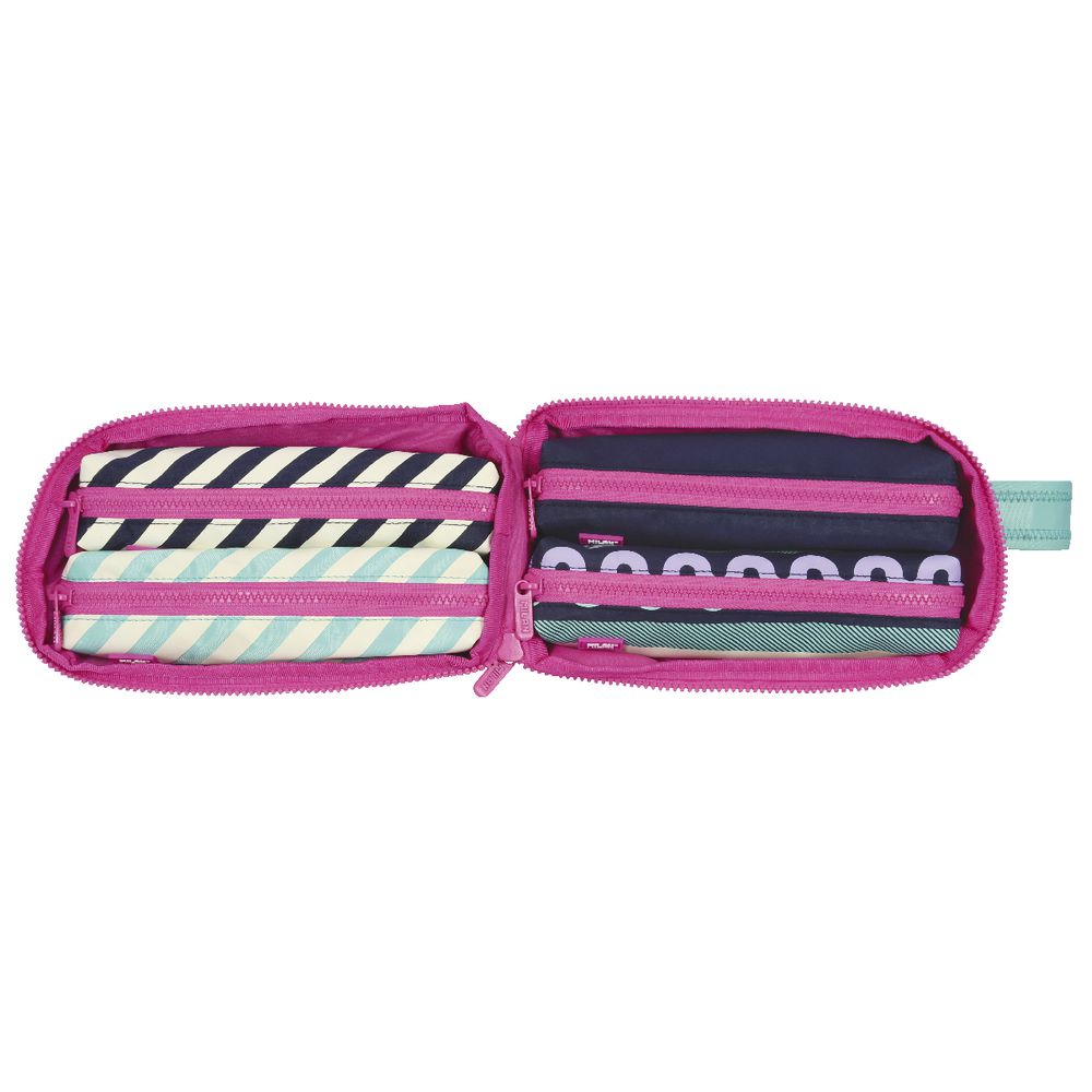 Milan Handy Pencil Case Set Anchor Club Purple