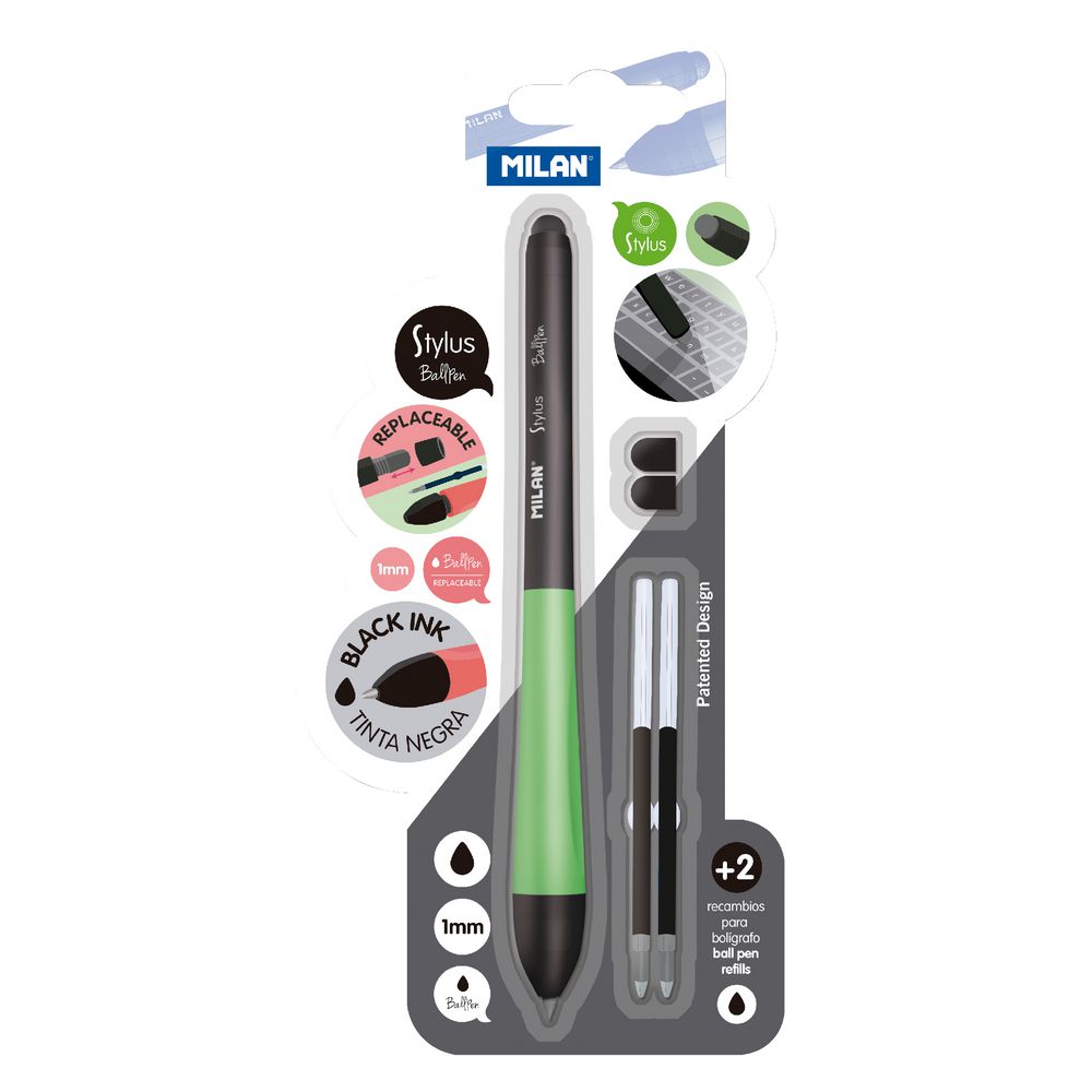 Milan Stylus Ballpoint Pen Black