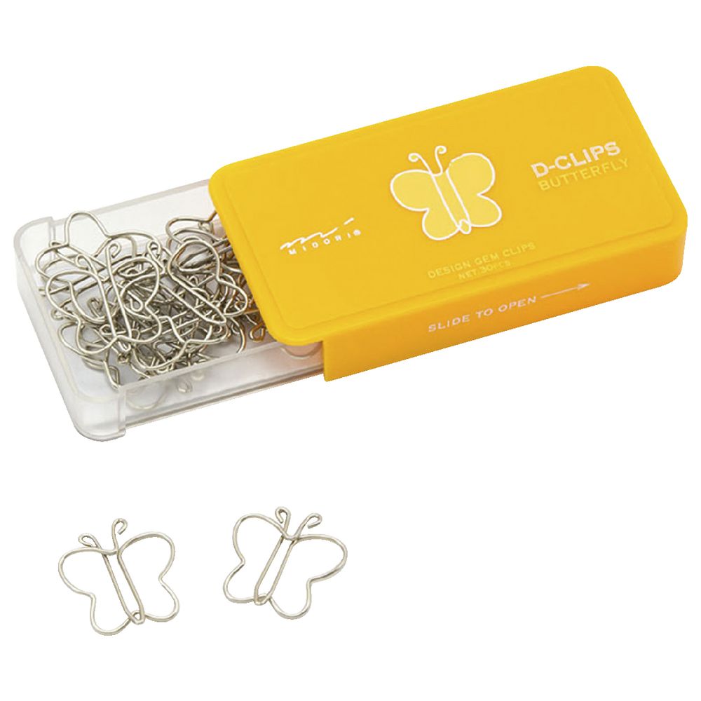 Midori D Paperclips Butterfly 30 Pack