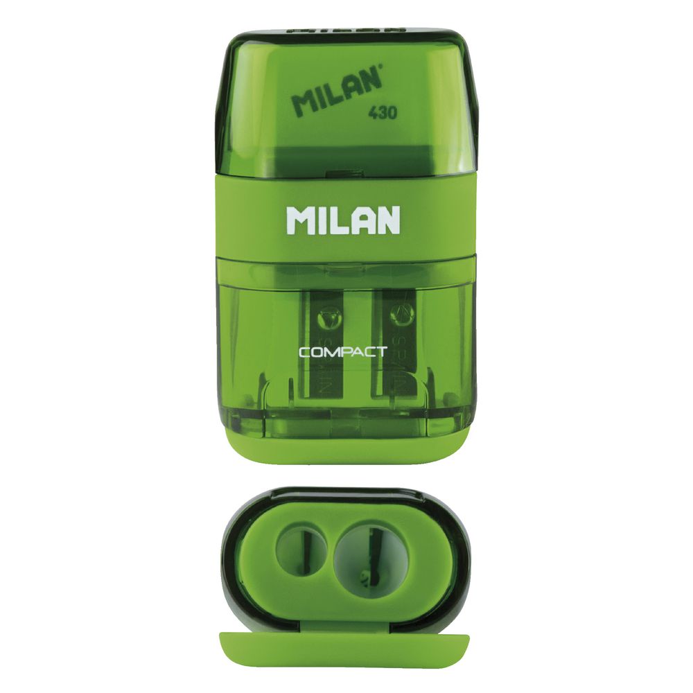 Milan Compact 2 Hole Sharpener Eraser