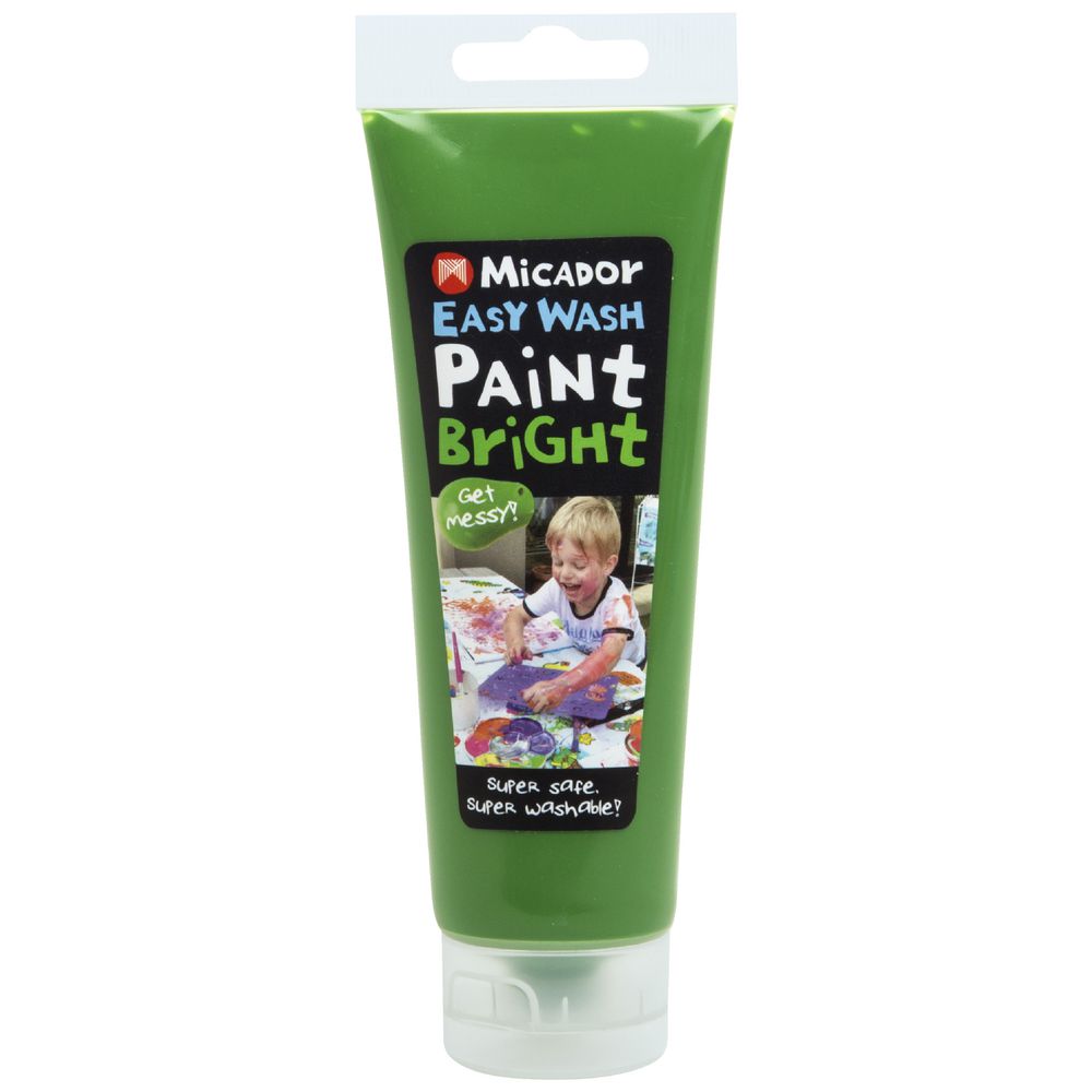 Micador Easy Wash Paint 120mL Green