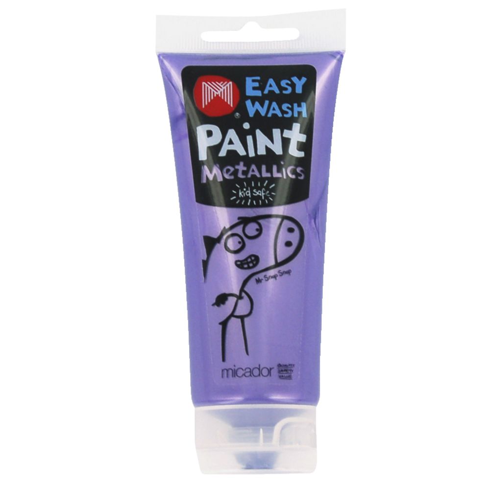 Micador Easy Wash Paint 120mL Metallic Purple