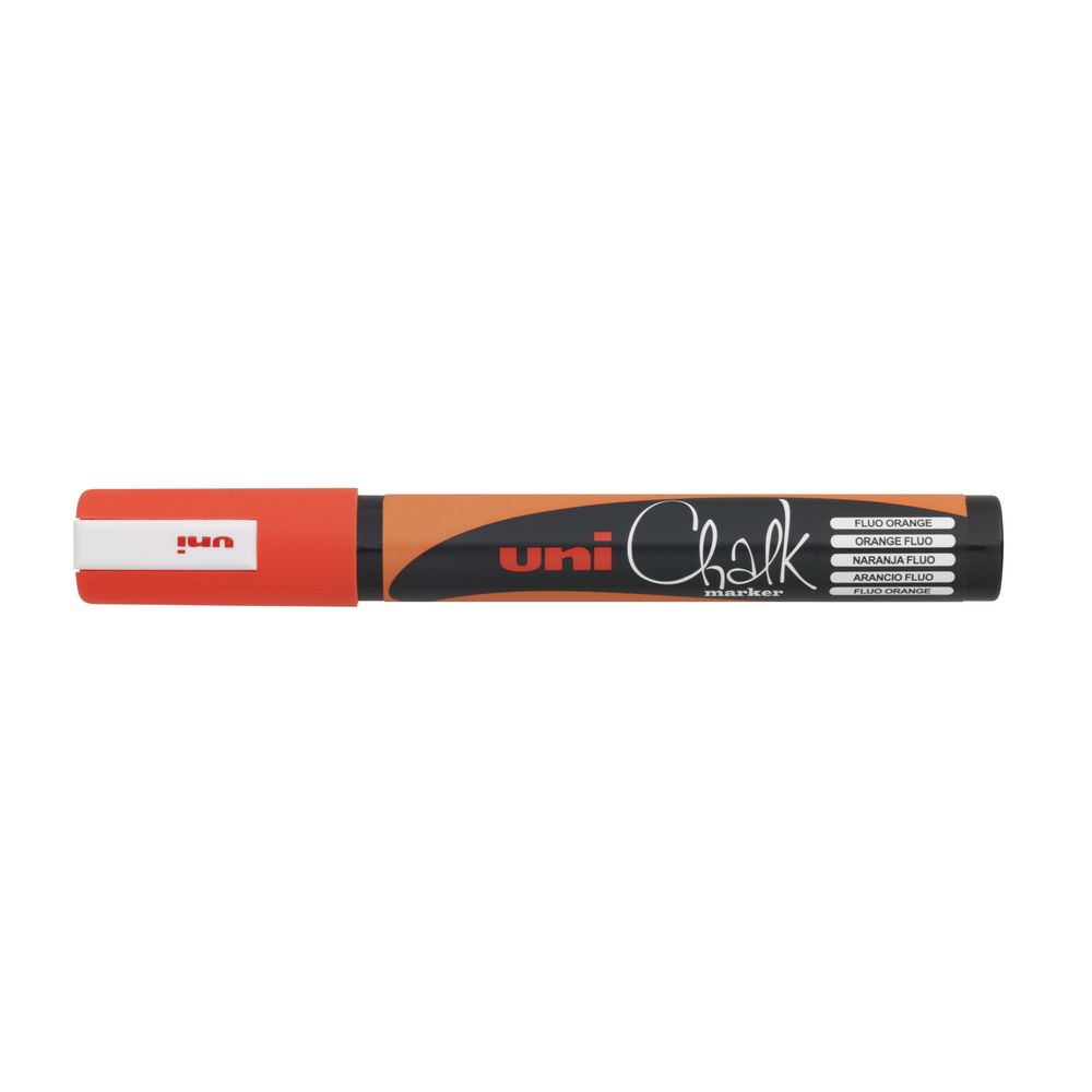 Uni Liquid Chalk Marker Bullet Tip Fluoro Orange