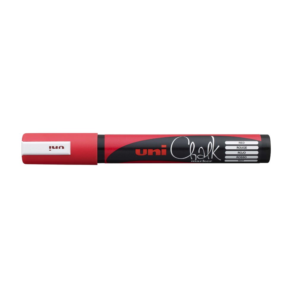 Uni Liquid Chalk Marker Bullet Tip Red