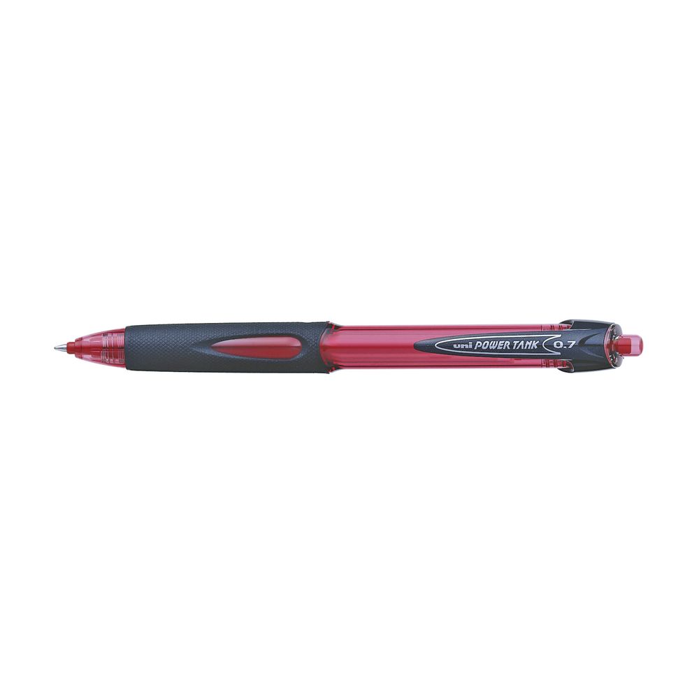 Uni PowerTank Fine Retractable Ballpoint Pen Red