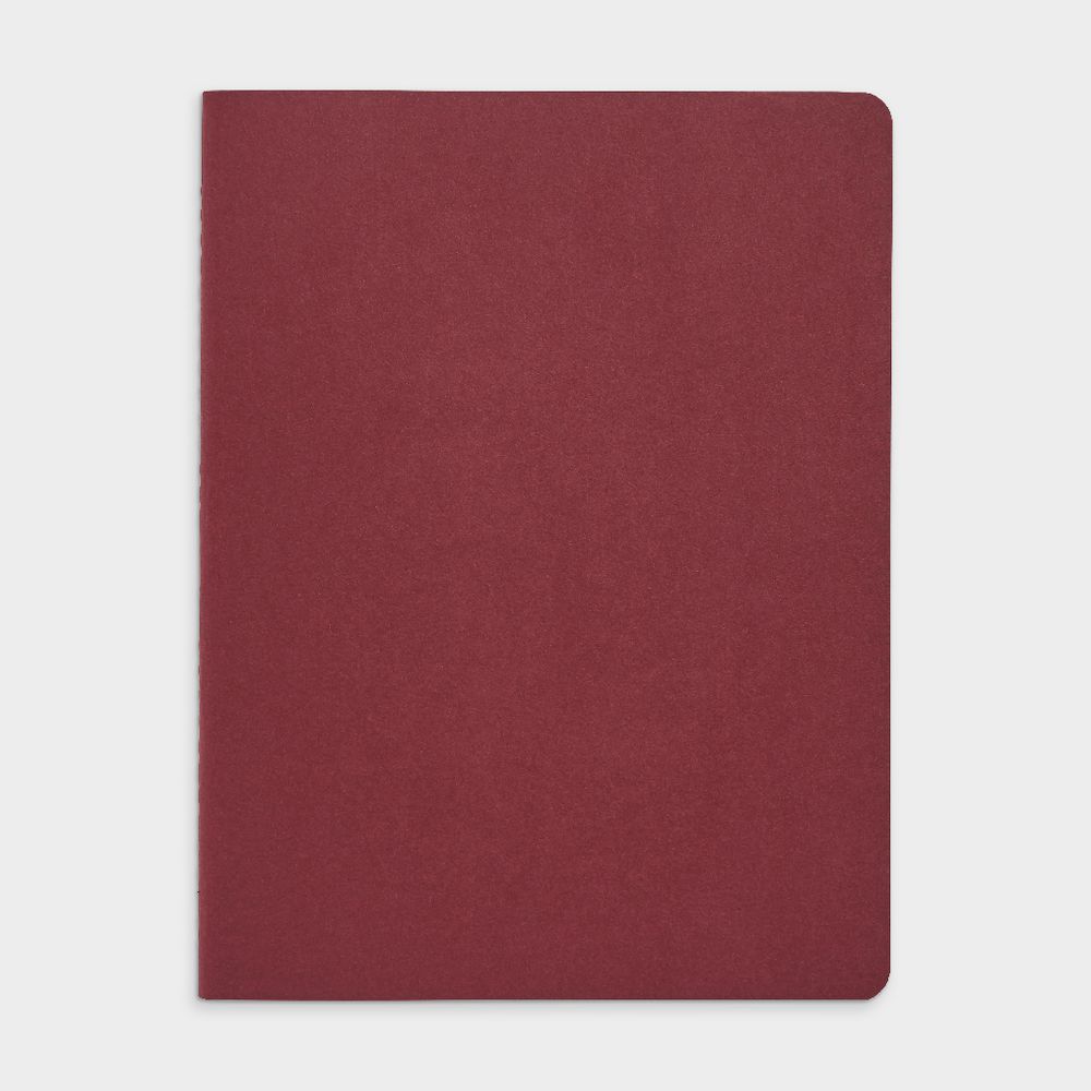 Moleskine Cahier Extra Large Notebook Plain 3 Pack Red