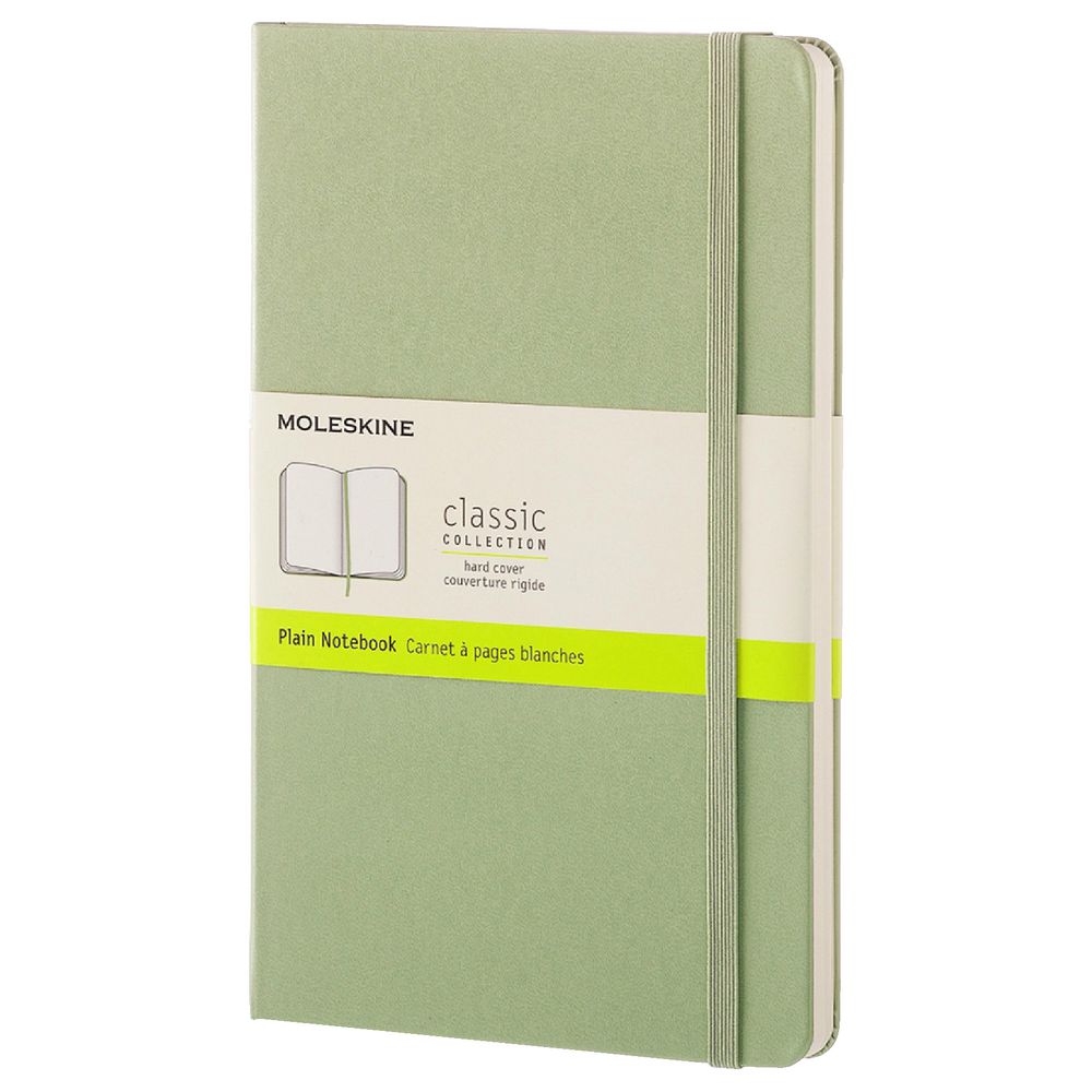 Moleskine Hard Cover Large Notebook Plain Green