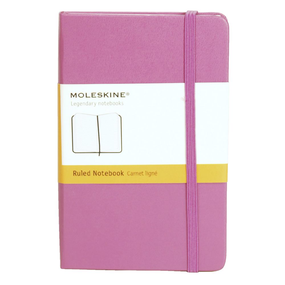 Moleskine Classic Hard Cover Ruled Pocket Notebook Magenta