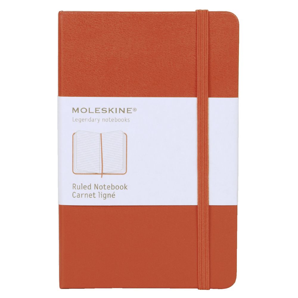 Moleskine Classic Hard Cover Ruled Pocket Notebook Red