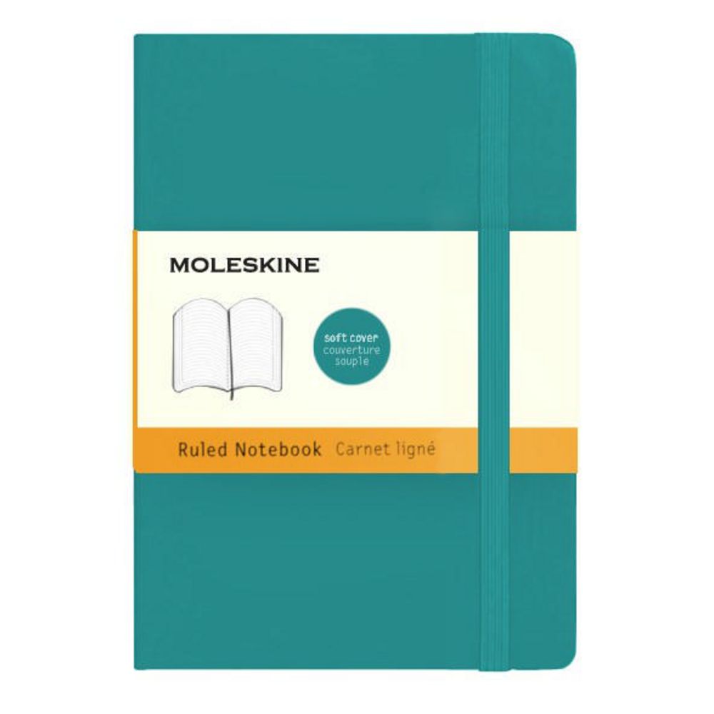 Moleskine Classic Soft Cover Notebook Underwater Blue