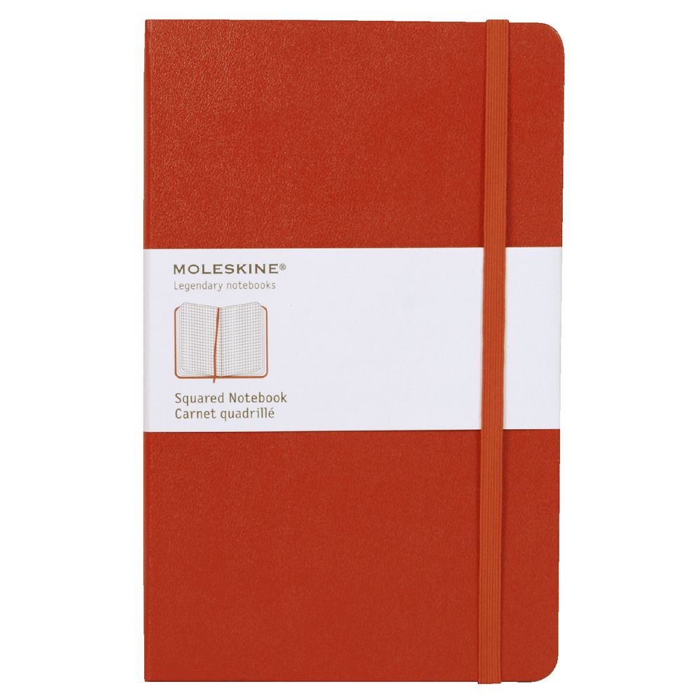 Moleskine Classic Hard Cover Squared Large Notebook Red